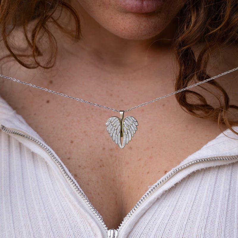 My angel necklace with custom engraving