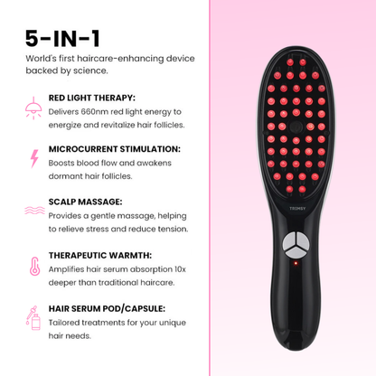 Trimsy™ All-In-One Comb with Red Light Therapy