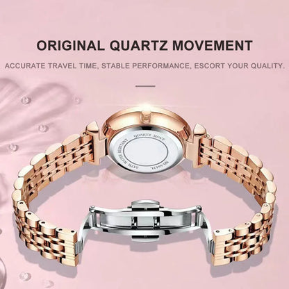 Luxury Diamond Quartz Wristwatch