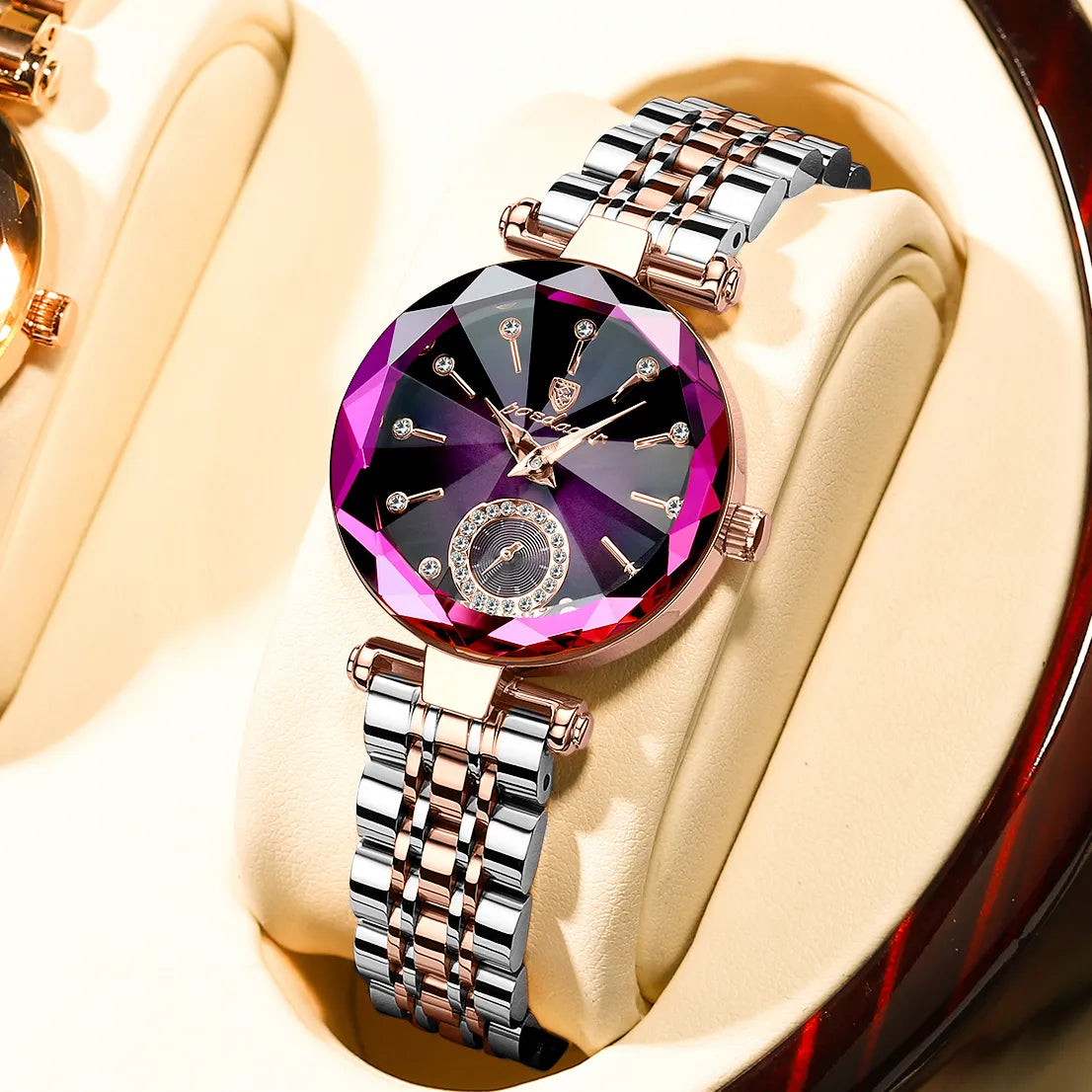 Luxury Diamond Quartz Wristwatch