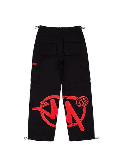 Cargo Minus Two - Black Red